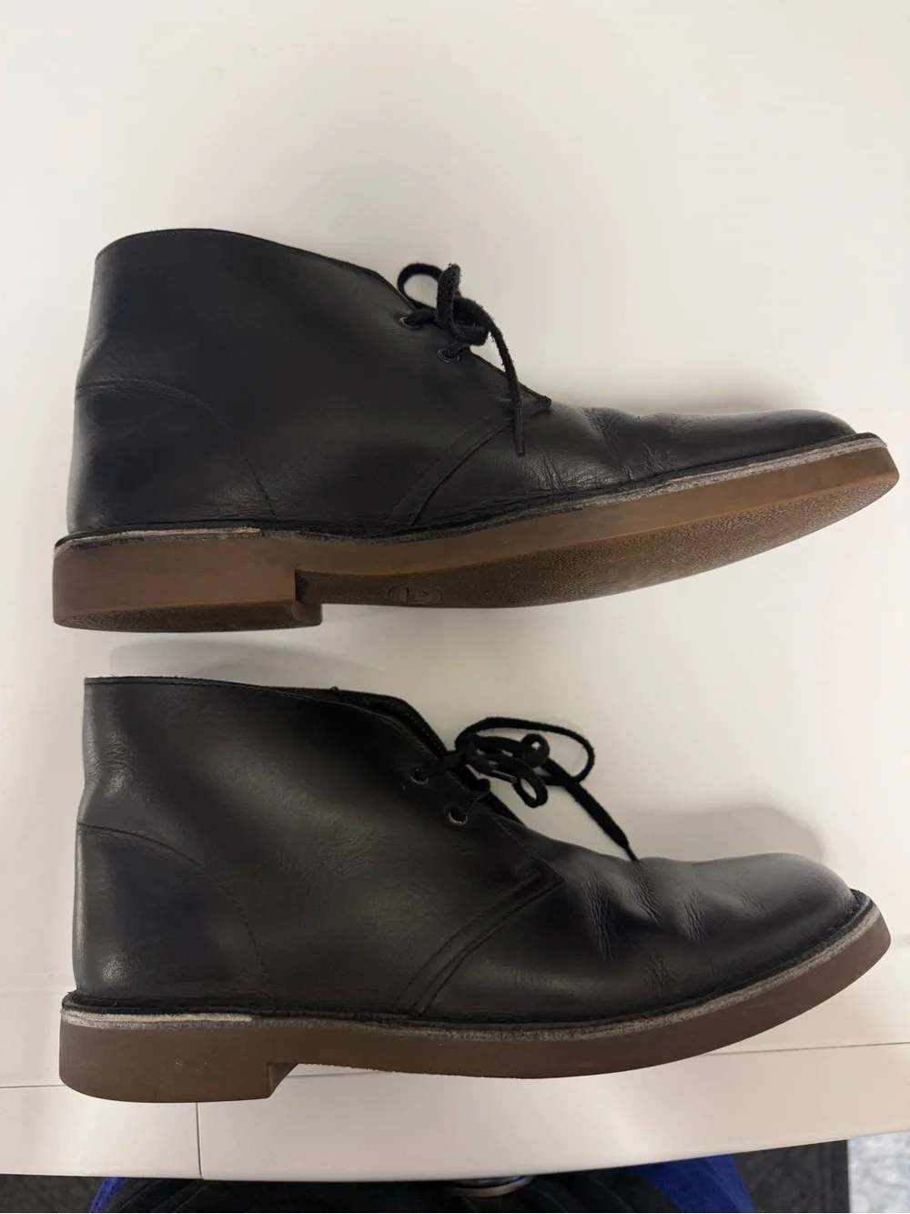 Clarks Bushacre 2 Men’s Black Leather Chukka Boots